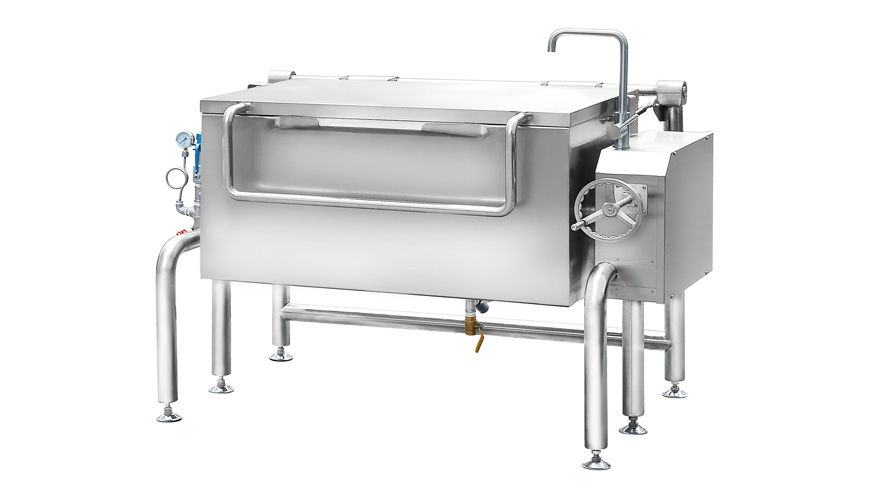 方形可倾平底炒锅