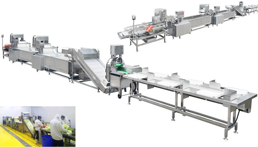 中小型全自动果蔬清洗加工线(全品类)—净菜类设备